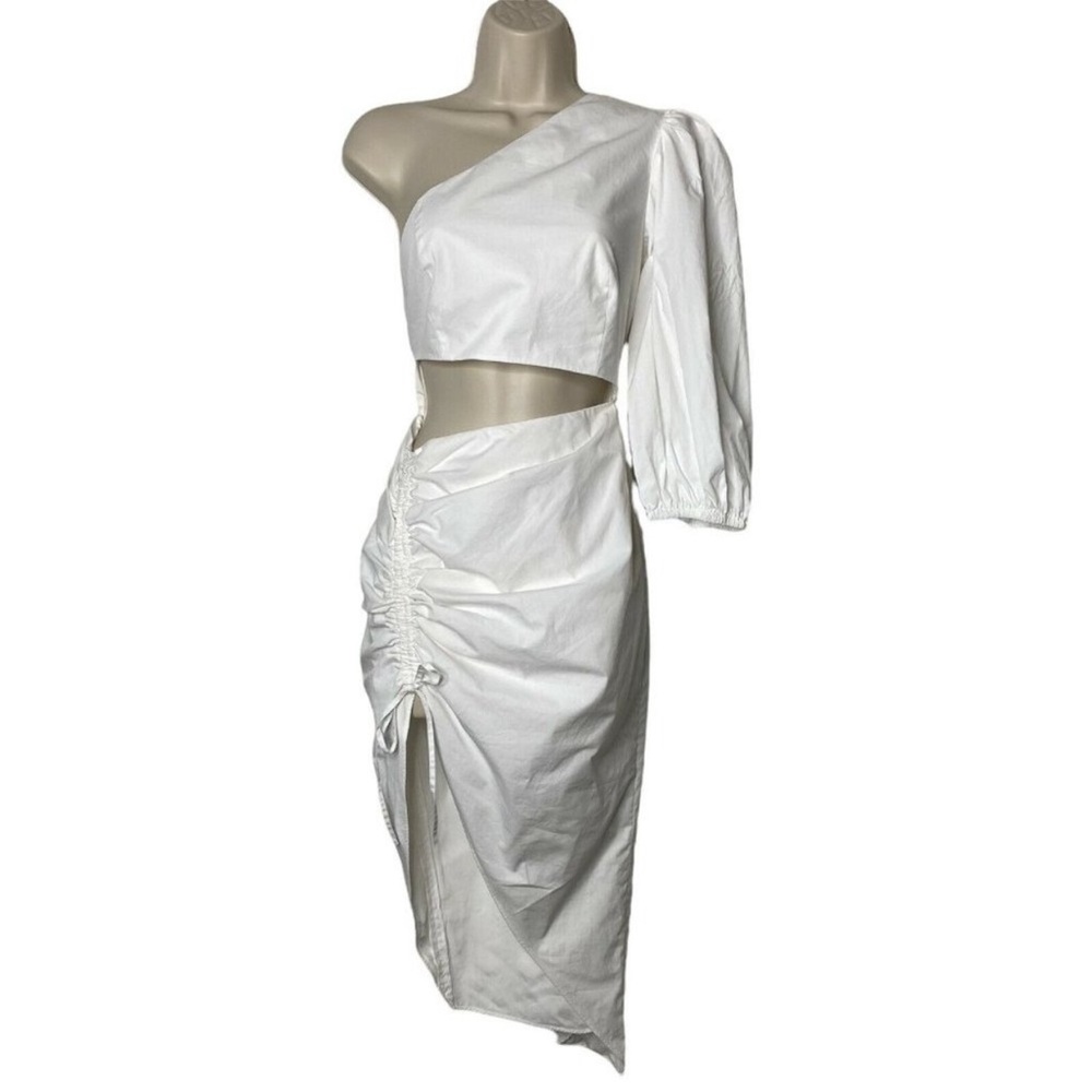 Sau Lee Jolene Dress- Revolve White Cut Out 4 - Picture 9 of 12